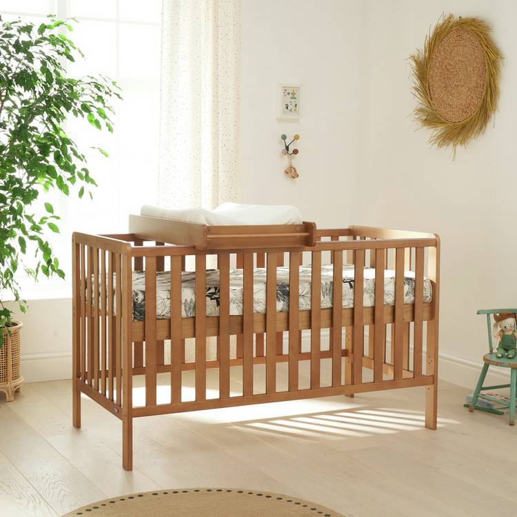 Tutti Bambini Malmo Cot Bed - Oak 0