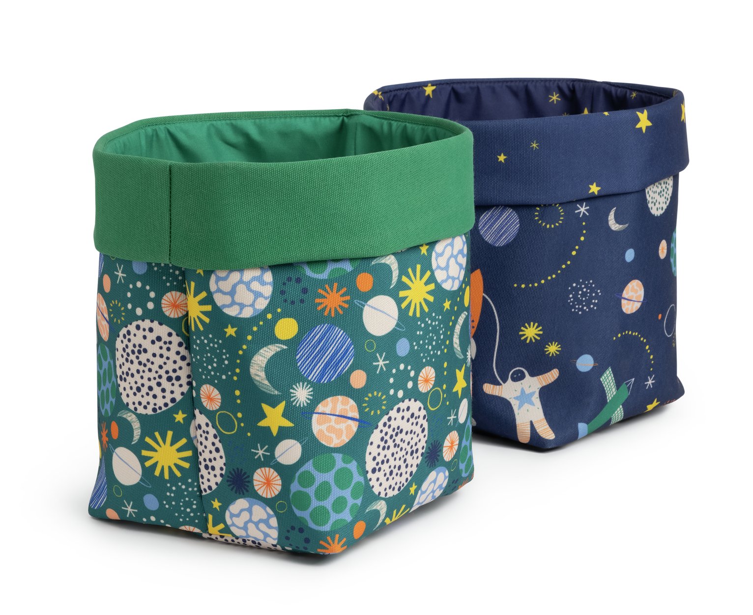Habitat Pack of 2 Space Kids Storage Bags - Multicolour