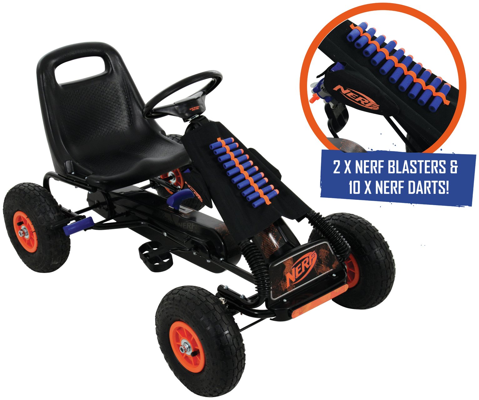 Nerf Blaster Go Kart with Blaster and Dart