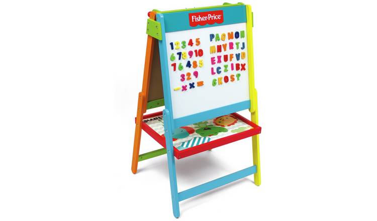 Fisher Price Brightly-Coloured Wooden Easel
