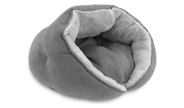 Buy Grey Suede and Faux Fur Cat Bed Dog beds Argos