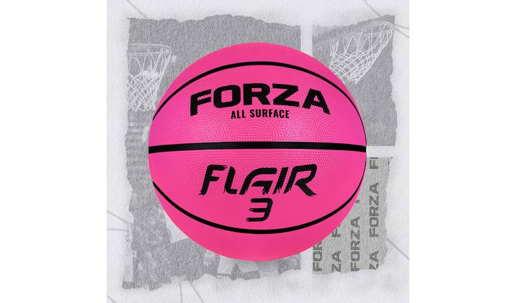FORZA Size 3 Flair Rubber Basketball - Pink