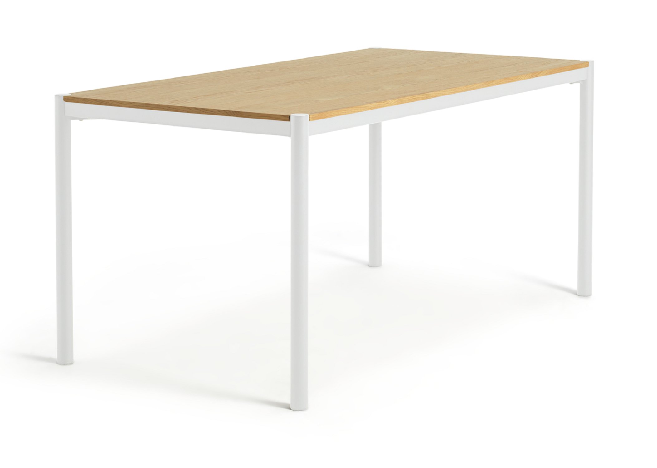 Habitat Caleb Wood 4 Seater Dining Table - White