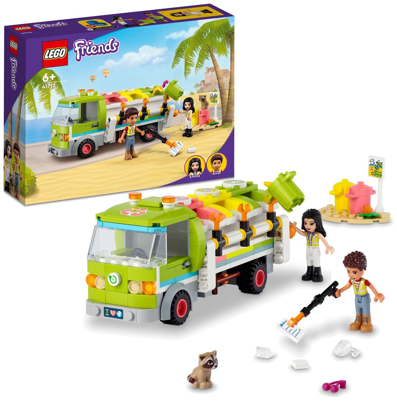 LEGO Friends Recycling Truck Toy with Emma Mini-Doll 41712