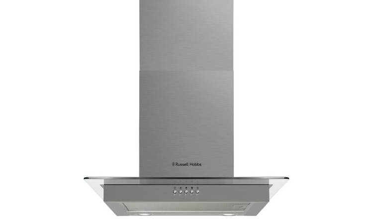 Russell Hobbs RHFGCH601SS 60cm Flat Glass Chimney Cooker Hood - Stainless Steel