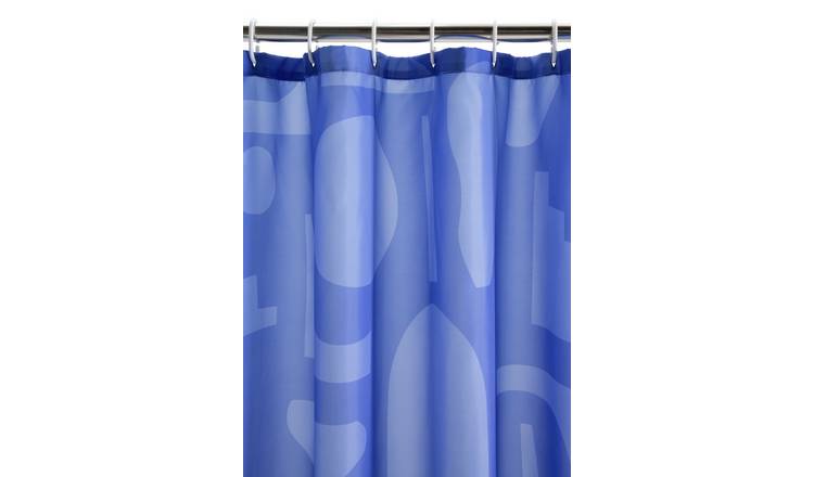 Habitat Mediterranean Shower Curtain - Blue