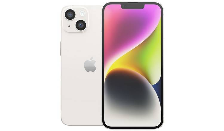 SIM Free Refurbished iPhone 14 5G 128GB Mobile Phone - White