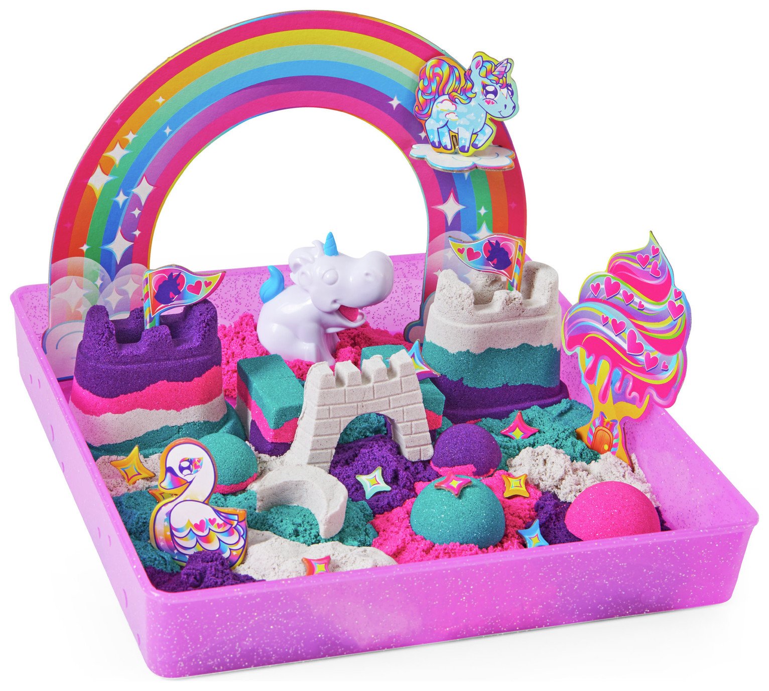 Kinetic Sand Rainbow Unicorn Playset