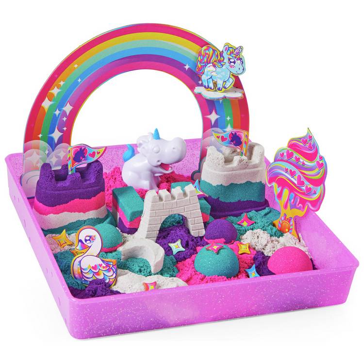 Kinetic Sand Rainbow Unicorn Playset 0