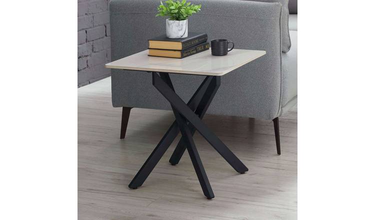 Julian Bowen Bradley Side Lamp Table - White