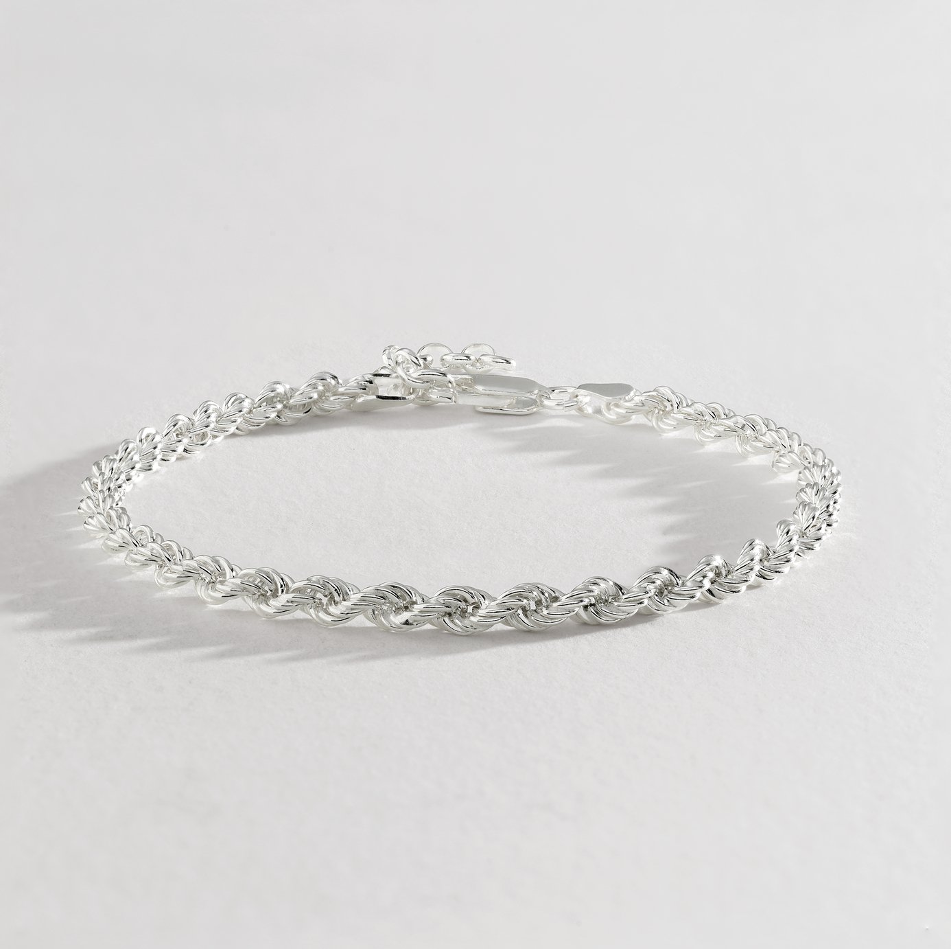 Buy Revere Sterling Silver Rope Chain Bracelet  Womens bracelets  Argos