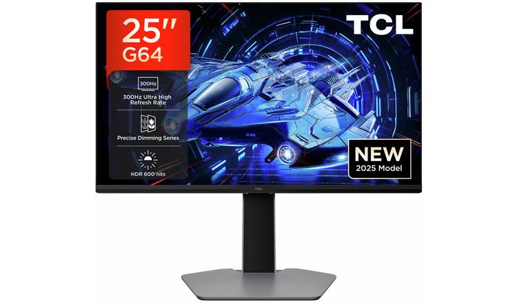 TCL 25G64-UK 25 Inch 300Hz IPS FHD Mini LED Gaming Monitor