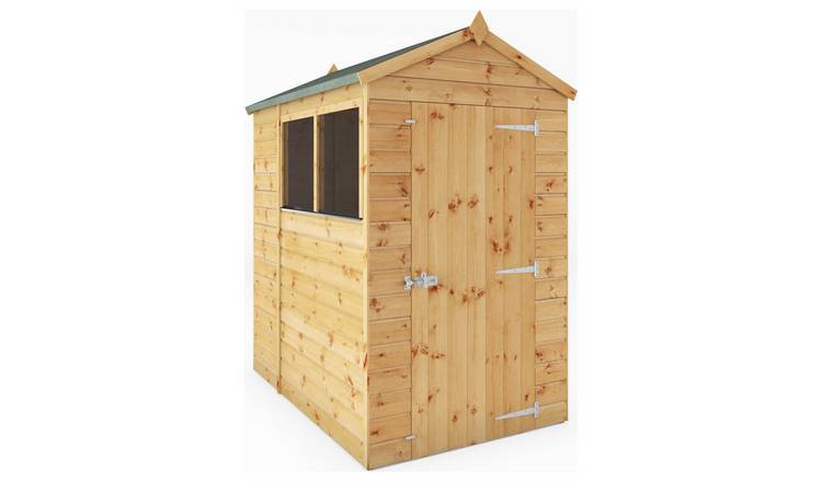 Mercia Shiplap 2 Glazed Windows Apex Shed - 6 x 4ft