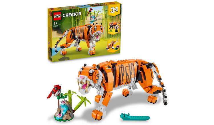 Buy LEGO Creator 3in1 Majestic Tiger Animal Building Toy 31129 LEGO Argos