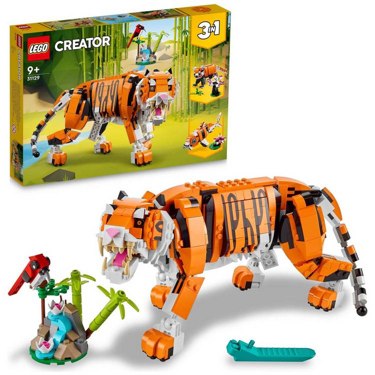 LEGO Creator 3in1 Majestic Tiger Animal Building Toy 31129 0