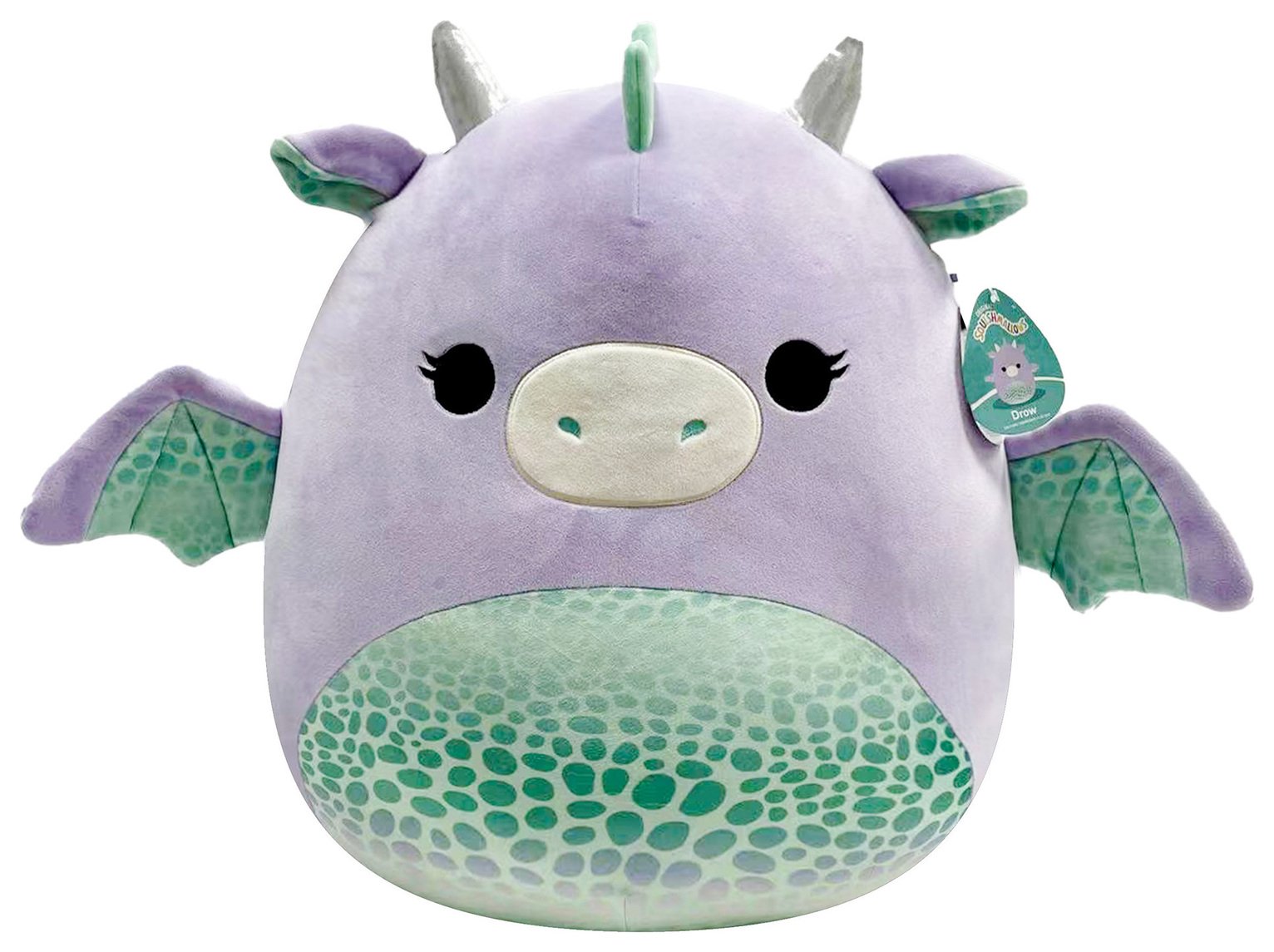 Squishmallows 20-inch - Drow the Purple Dragon