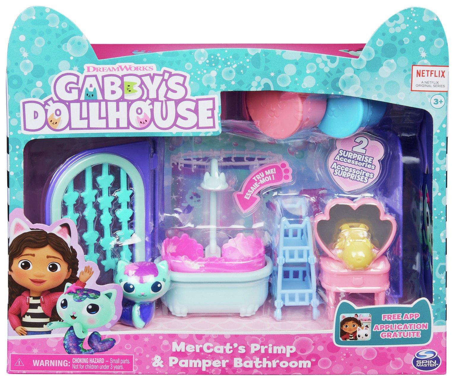 Gabby\'s Dollhouse Deluxe Room & Bathroom