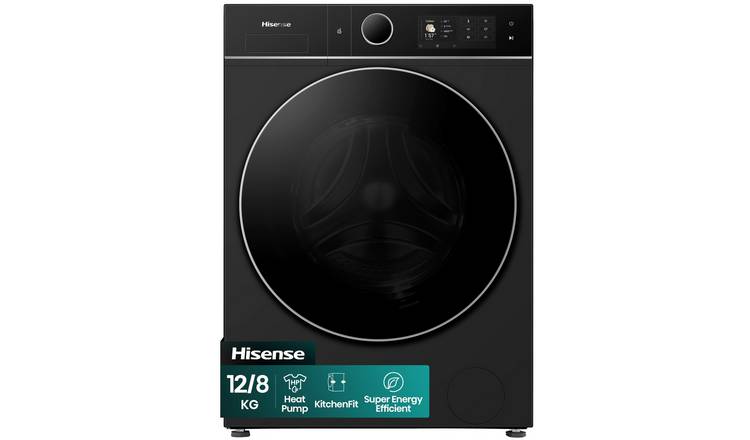 Hisense KitchenFit WD5I1245BBRH 12KG/8KG 1400 Spin Washer Dryer - Black