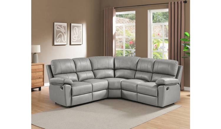 Argos Home Toby Recliner Corner Sofa - Grey