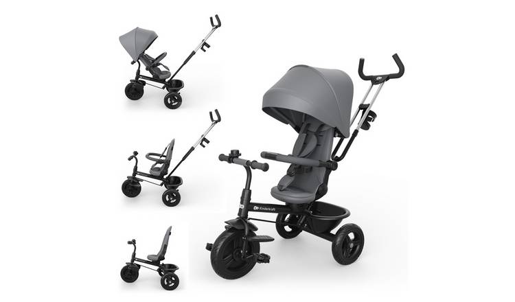 Kinderkraft Aston 2 Plus 6-in-1 Tricycle - Grey