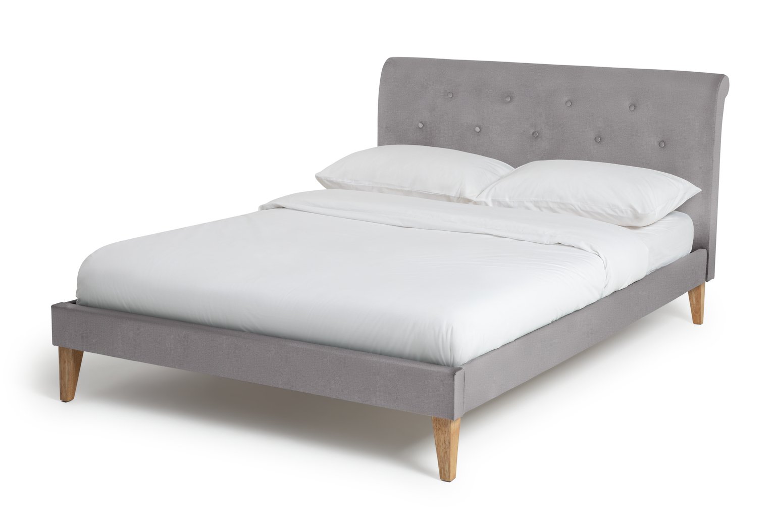 Habitat Anders Double Fabric Bed Frame - Grey