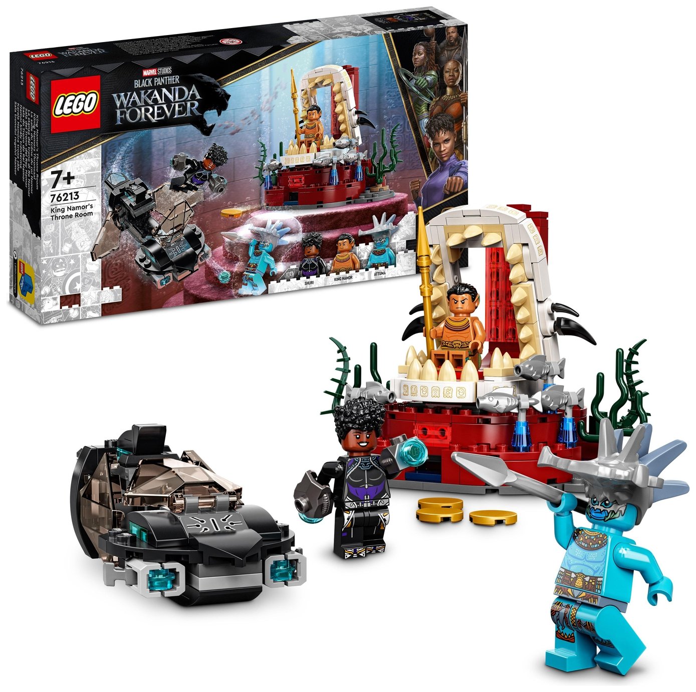 LEGO Marvel King Namor's Throne Room Black Panther Set 76213