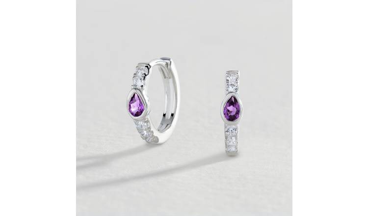 Argos amethyst earrings sale