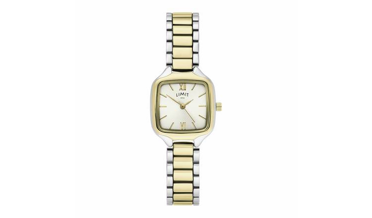 Limit Ladies Silver Sunray Dial Two Tone Bracelet Watch