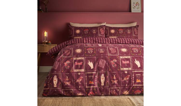 Catherine Lansfield Enchanted Witchcraft Plum Bedding Set - Single