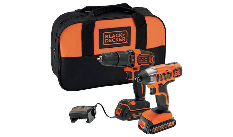 Black + Decker 1.5AH Cordless Twin Pack with 2x18V Batteries