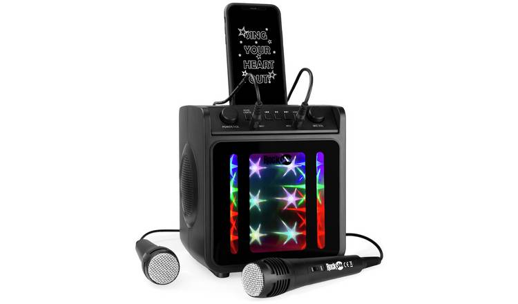 Buy RockJam SingCube 10Watt Bluetooth Karaoke Machine Two Mics Karaoke machines Argos