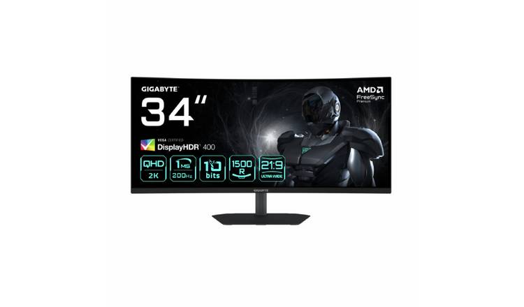 Gigabyte G34WQC2 34 Inch QHD 200Hz Gaming Monitor