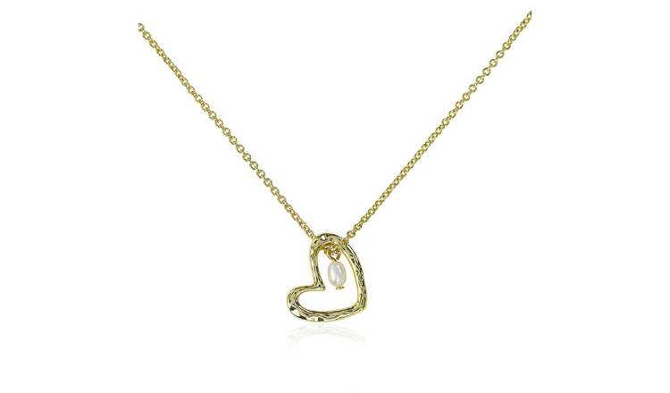 Radley 18ct Gold Plated Heart And Pearl Charm Necklace