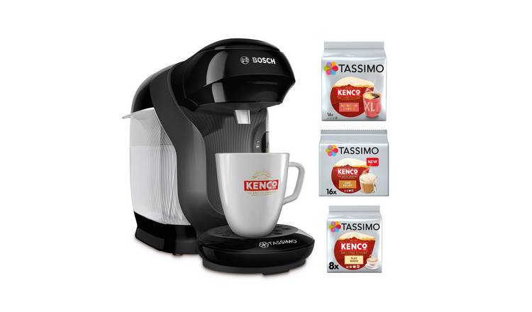 Tassimo by Bosch Style Friendly Pod Coffee Machine Bundle - Black
