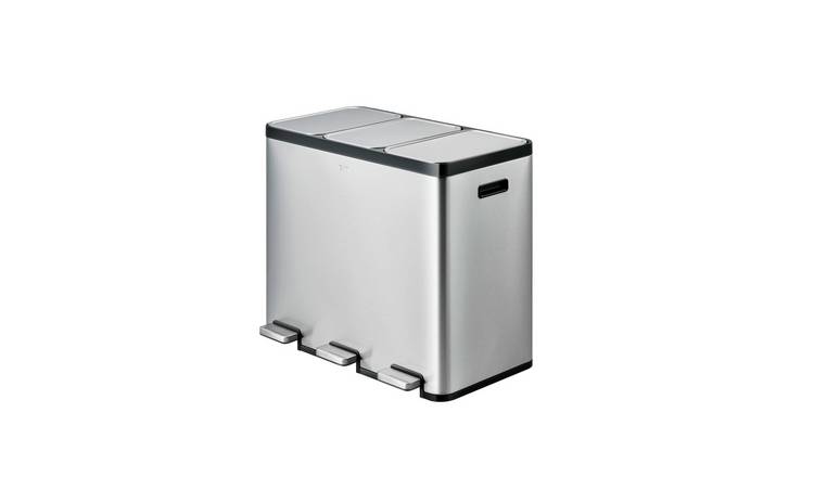 EKO Ecocasa 60 Litre Kitchen Recycling Bin - Stainless Steel