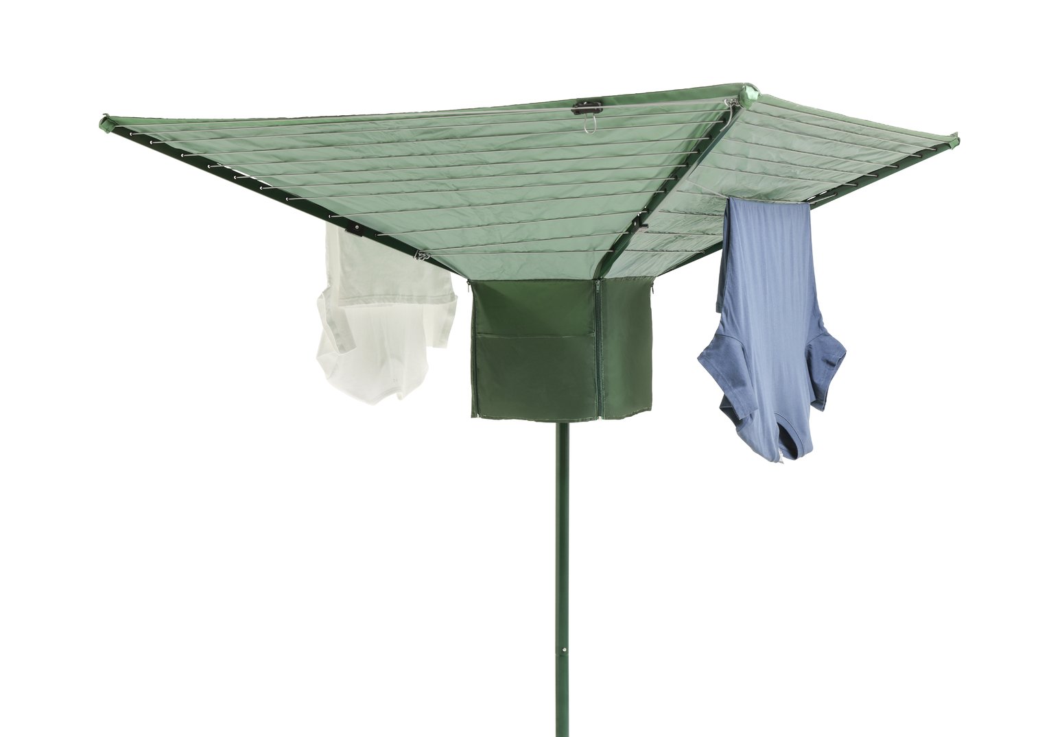 Argos Home 45m 4 Arm Rotary Airer with Shower Cover