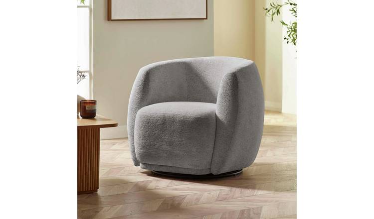Julian Bowen Bowline Fabric Accent Chair - Grey