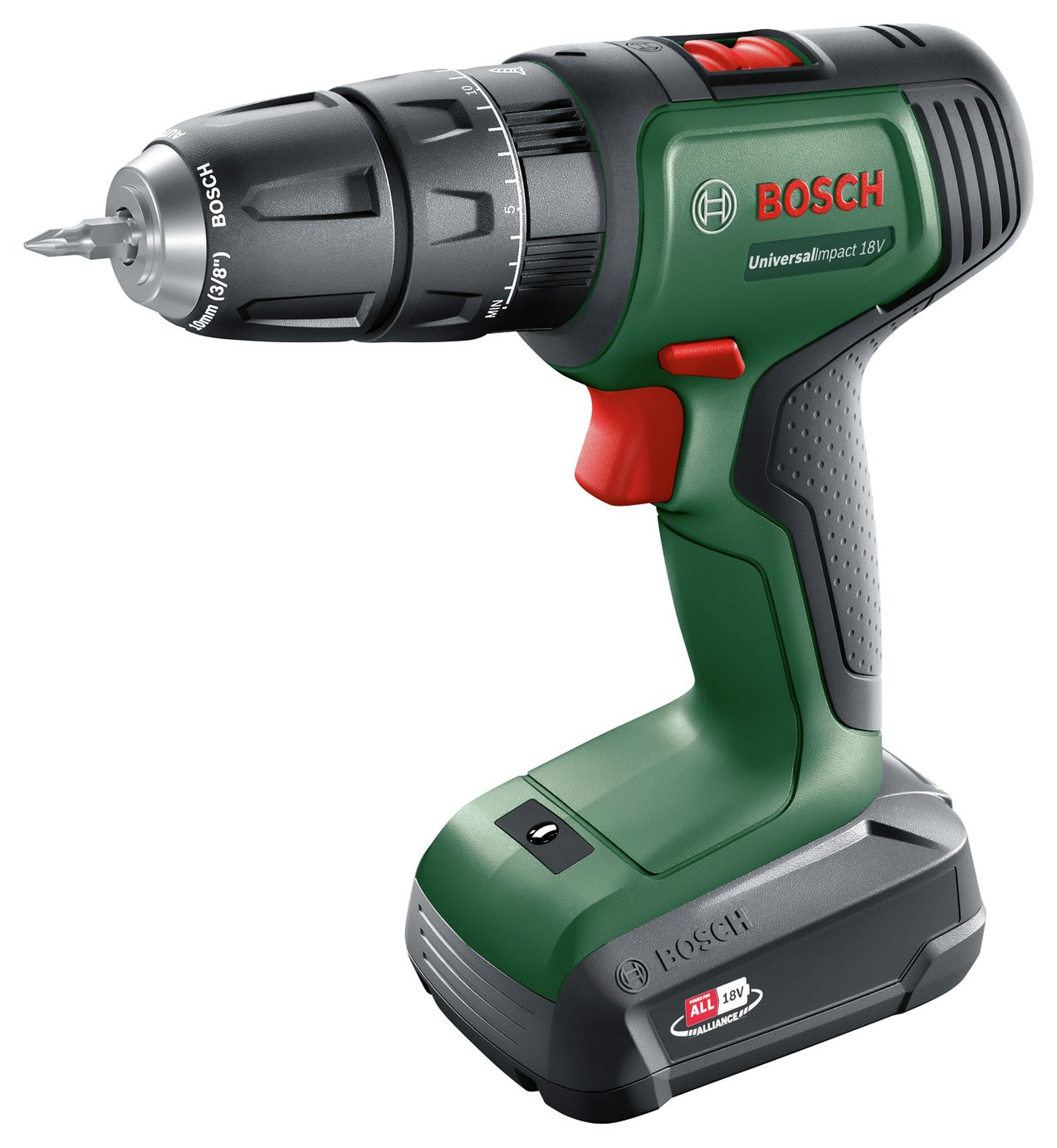 Bosch Cordless With Battery Hammer Drill - 18V