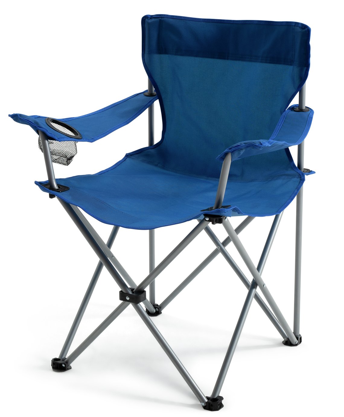 Steel Folding Camping Chair - Blue