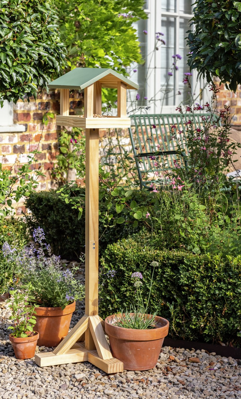Wooden Bird Feeding Table