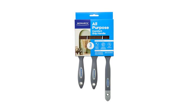 Monarch All Purpose Paint Brush Set - Pack of 3