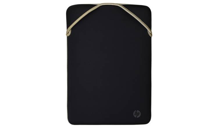 HP 14 Inch Reversible Laptop Sleeve - Black & Gold