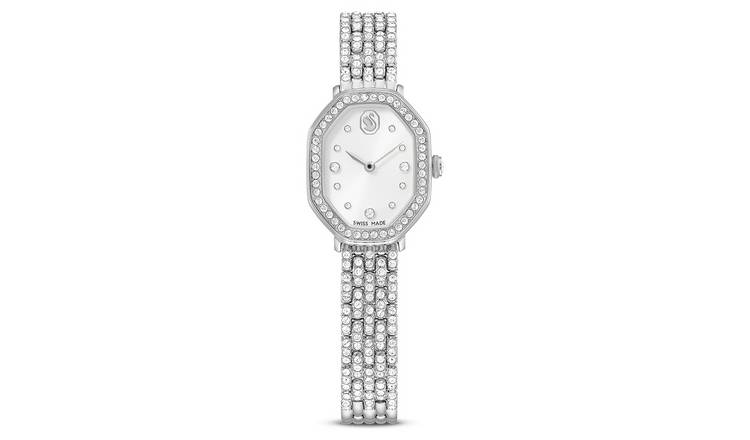 Swarovski Dextera White Dial Stainless Steel Bracelet Watch