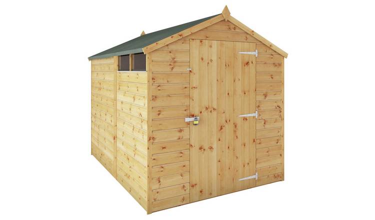 Mercia Shiplap 2  Glazed Windows Apex Shed - 8 x 6ft