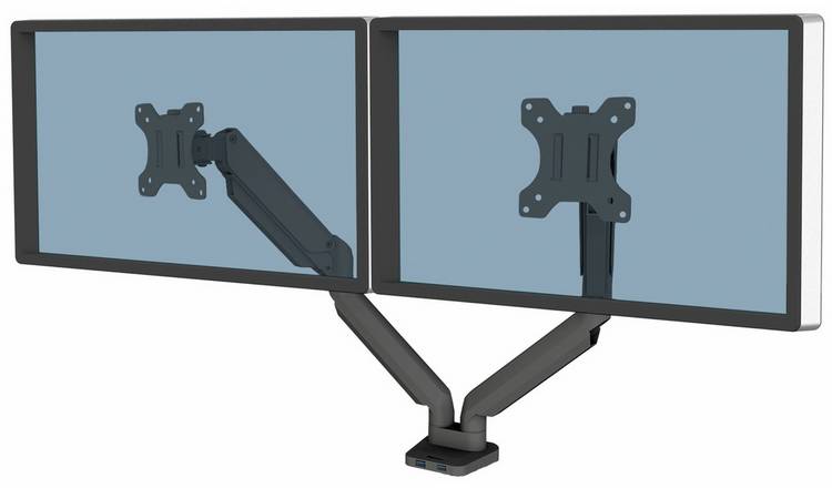 Fellowes Platinum Series Dual Monitor Arm for 40 Inch Monitors - Black