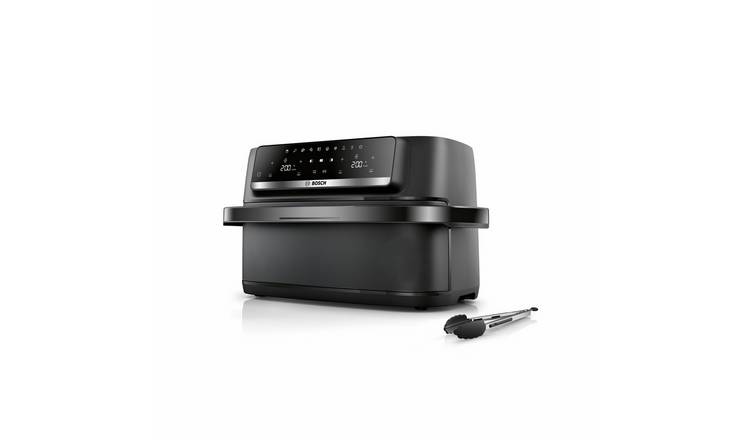 Bosch Series 4 Double Flex Drawer 10L Air Fryer with Tongs – Black