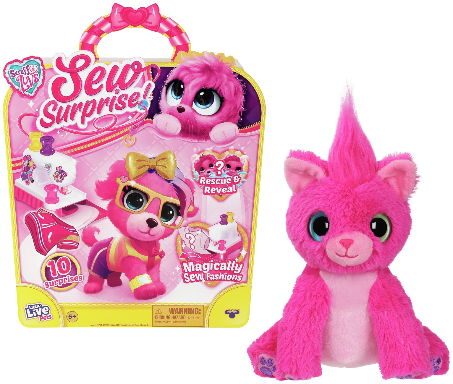 Scruff-A-Luvs Sew Surprise Plush Pink