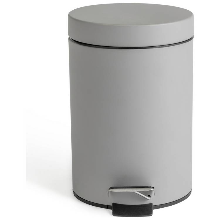 Habitat 3Litre Step Bin  - Matt Grey 0