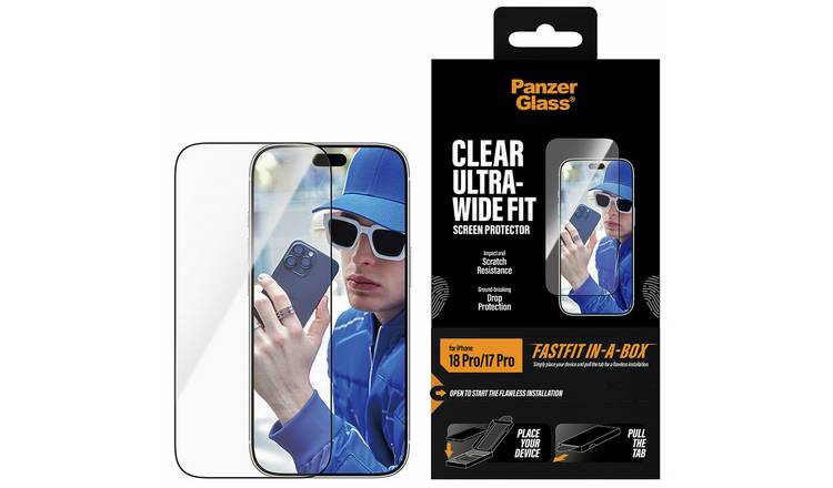 PanzerGlass iPhone 18 Pro/17 Pro Ultra-Wide Fit Screen Protector