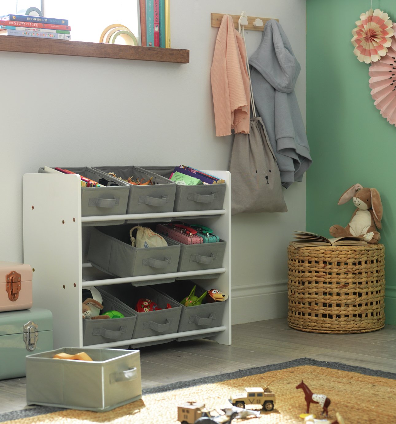 Argos Home 3 Tier Basket Storage Unit Grey (9588114) Argos Price